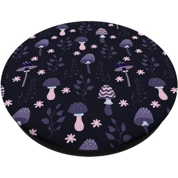 Retro Trendy Mushroom Flower Hippie 60s 70s Aesthetic Decor PopSockets PopGrip - Picture 2 of 8